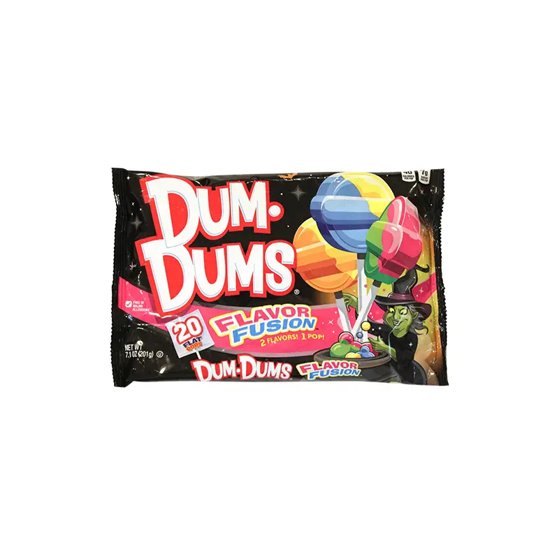 Dum Dums Flavor Fusion Halloween Flat Pops 7.1 oz. Bag