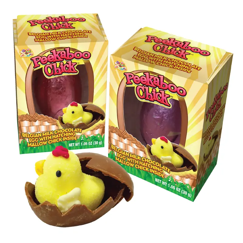 Easter Peek-a-Boo Milk Chocolate Egg and Marshmallow Chick