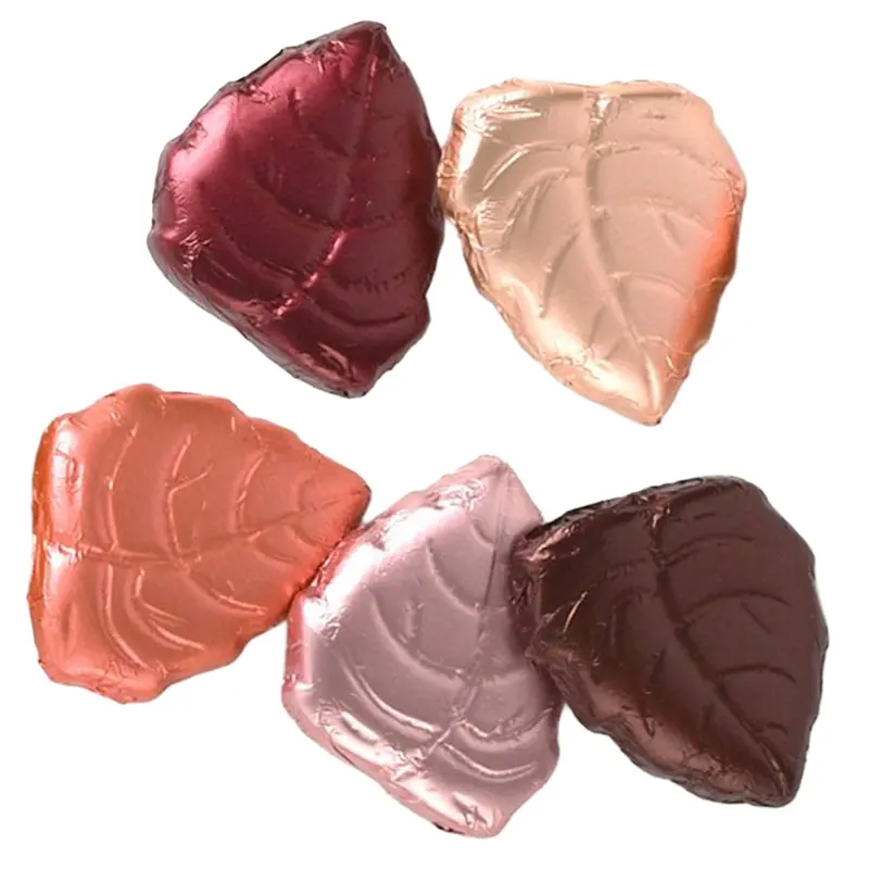Foiled Solid Dark Chocolate Fall Leaves Bulk Bags