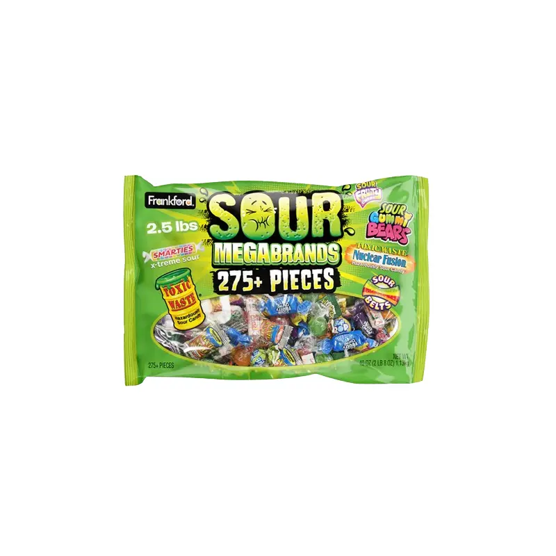 Frankford Sour Mega Brands 275+ Pieces Halloween 40 oz. Bag