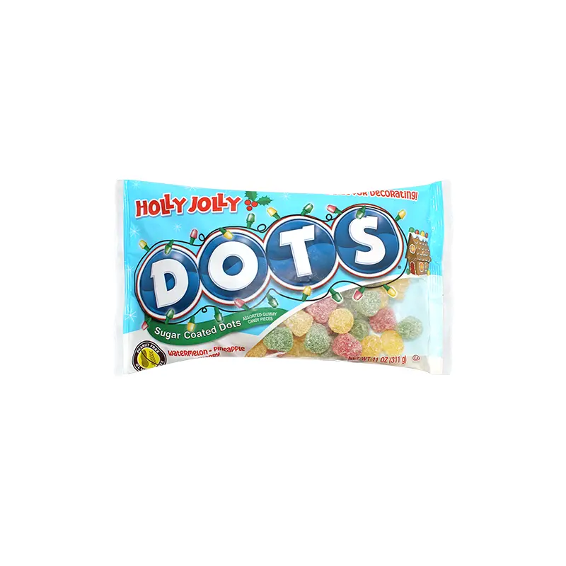 Holly Jolly Dots Sugar Coated 11 oz. Bag