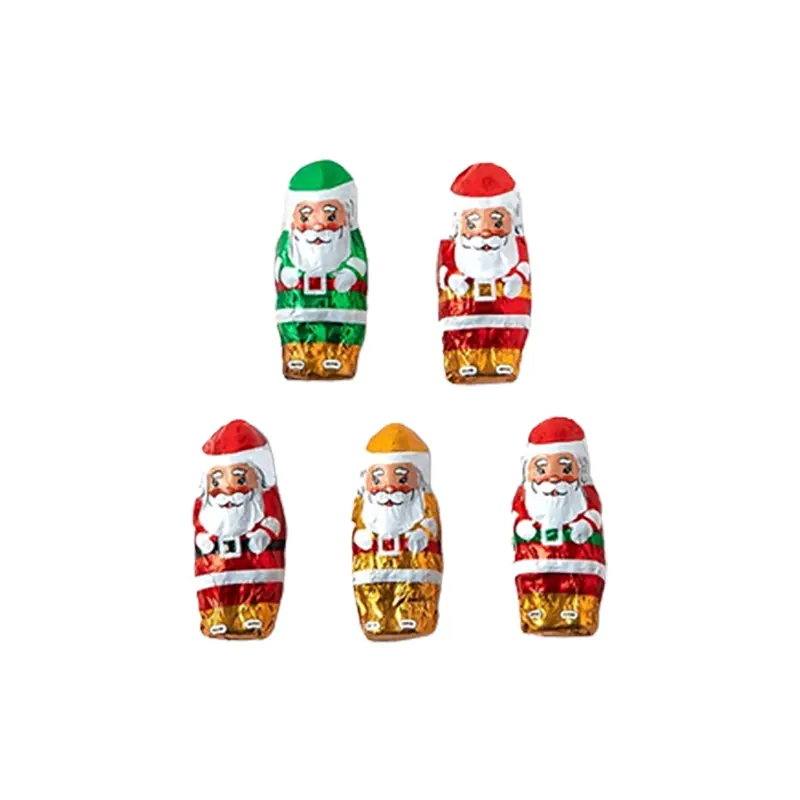 Madelaine Miniature Foil Wrapped Chocolate Santas - Bulk Bags