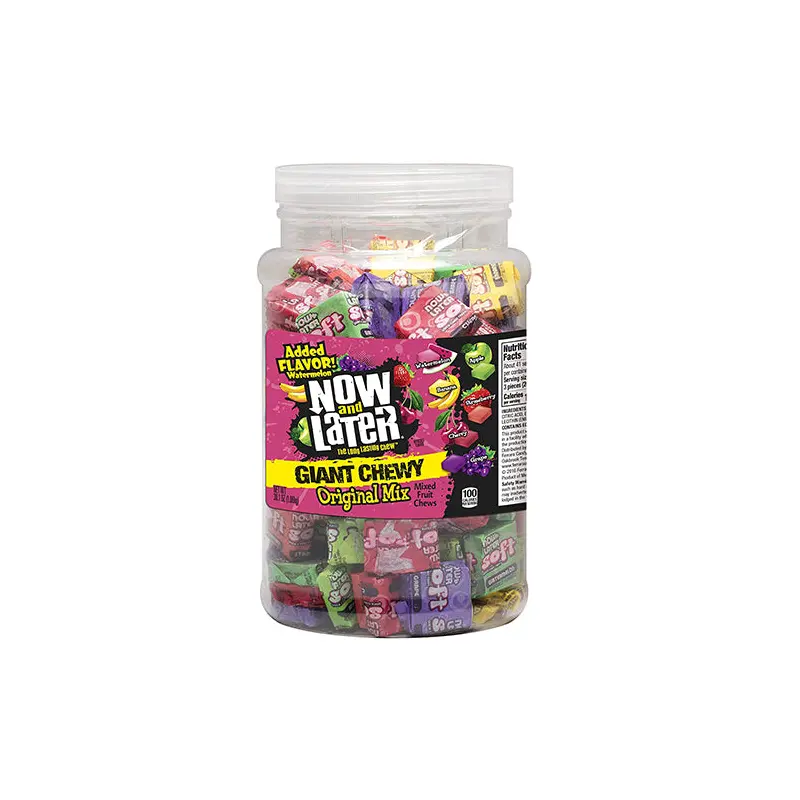 Now and Later Giant Chewy Original Mix Candy - 38.1-oz. Tub