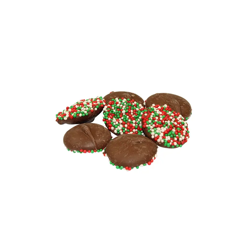 Reppert's Milk Chocolate Christmas Nonpareils 2 lb. Bulk Bag