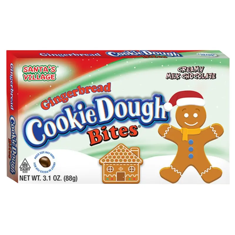 Santa's Village Christmas Gingerbread Cookie Dough Bites 3.1 oz.