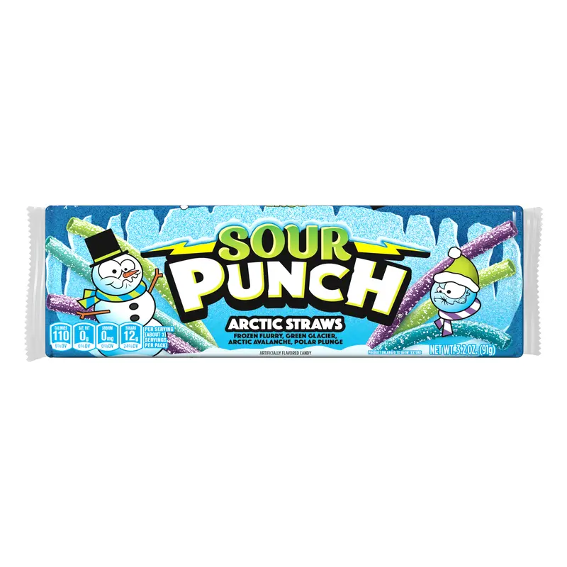 Sour Punch Arctic Straws 3.2 oz. Tray