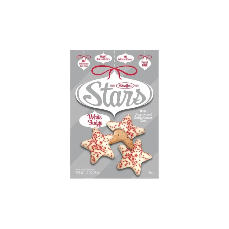 Stauffer's White Fudge Stars 10 oz. Box