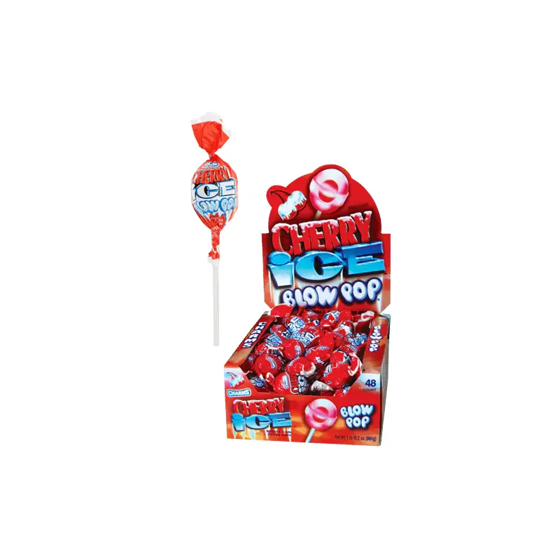Charms Cherry Ice Blow Pop Lollipops