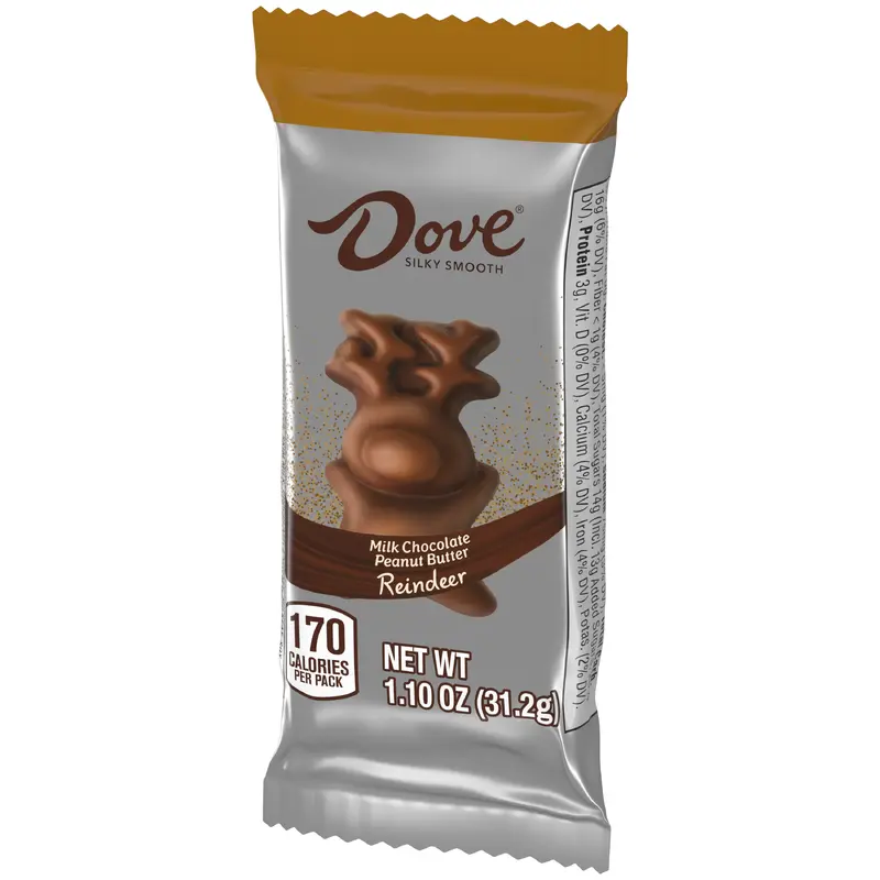 Dove Christmas Peanut Butter Reindeer 1.1 oz. Bar