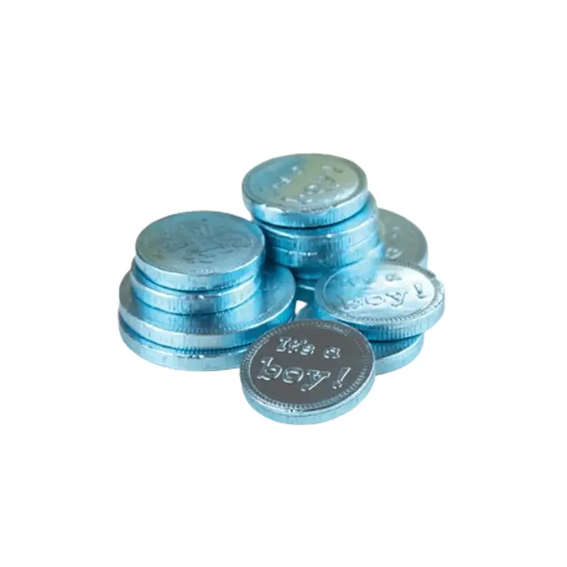 Gerrit's It's a Boy Milk Chocolate Coins 1 lb. Bulk Bag