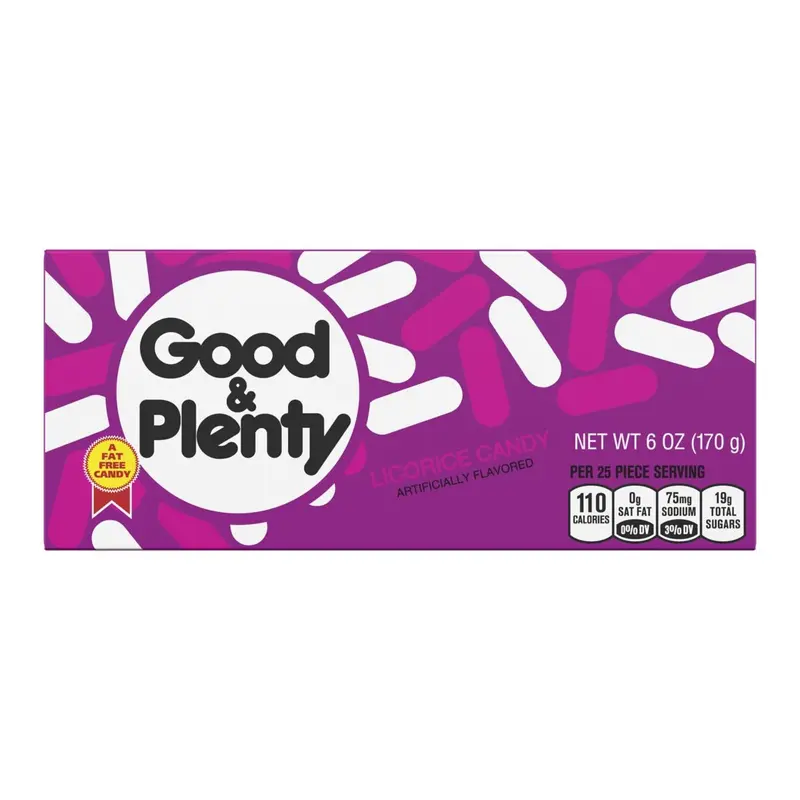 Good & Plenty Licorice Candy - 6-oz. Theater Box