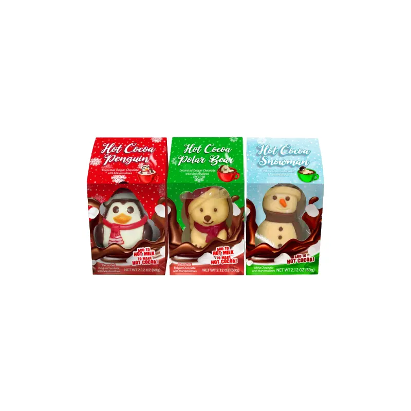 Hot Cocoa Friends Penguin Polar Bear Snowman 2.12 oz. Box