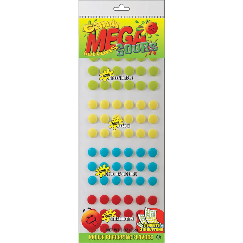 Sour Mega Candy Buttons