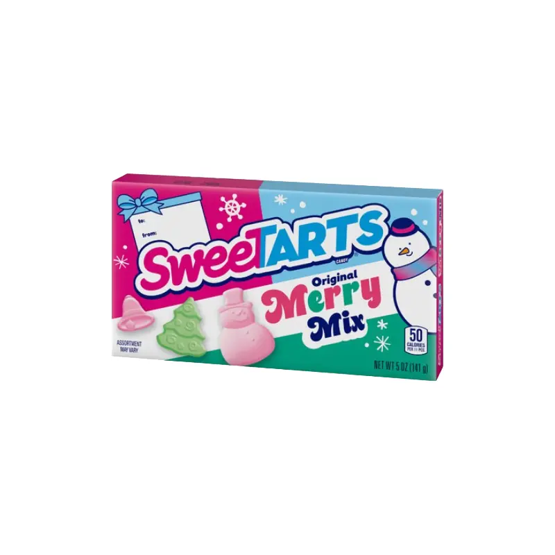 Sweetarts Merry Mix Holiday Candies 5 oz. Theater Box
