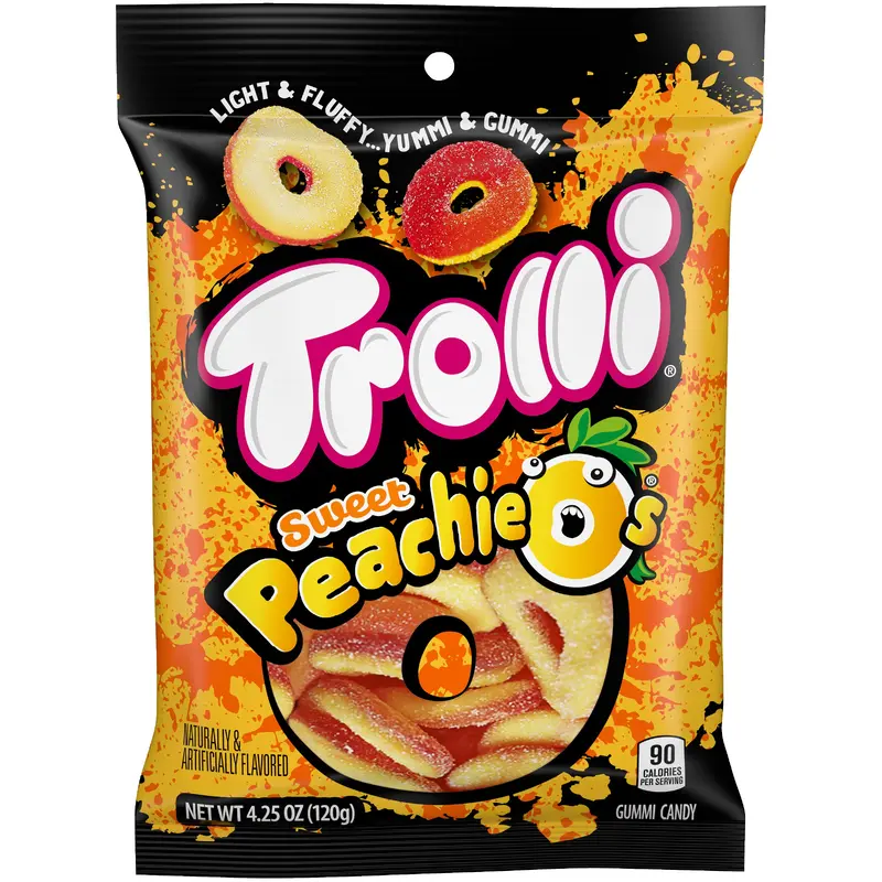 Trolli Peachie Os Gummi Candy - 4.25-oz. Bag