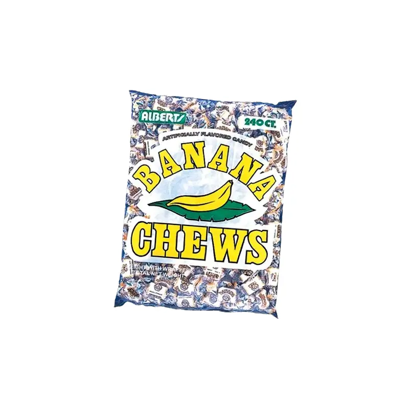Albert's Banana Chews Candy - 240 Piece Bag