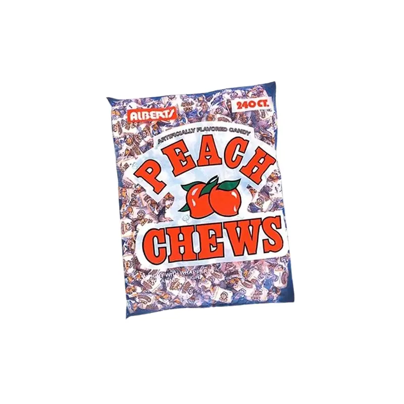 Albert's Peach Chews Candy - 240 Piece Bag