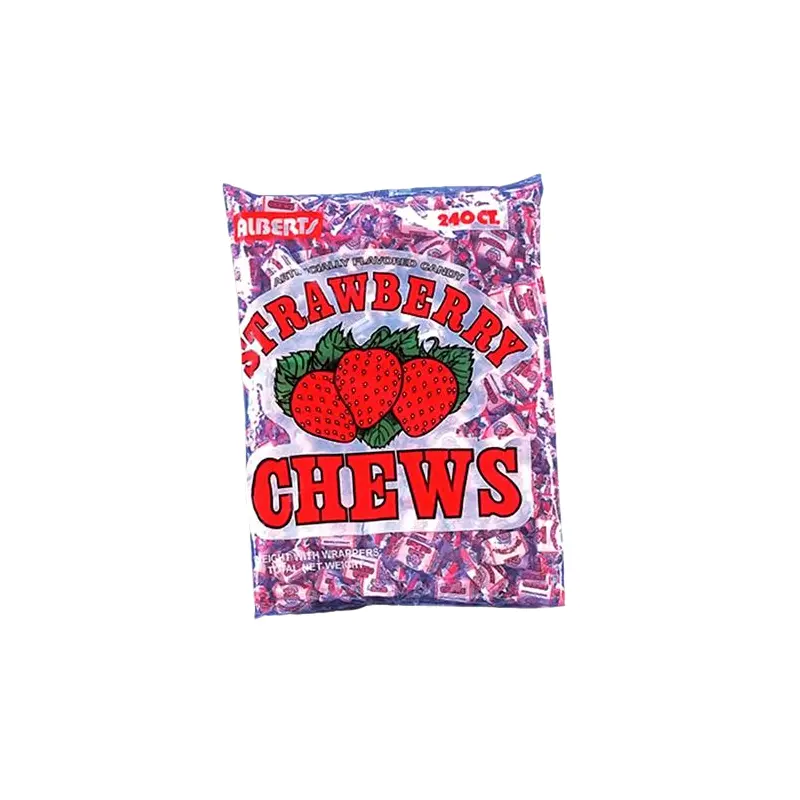 Albert's Strawberry Chews Candy - 240 Piece Bag