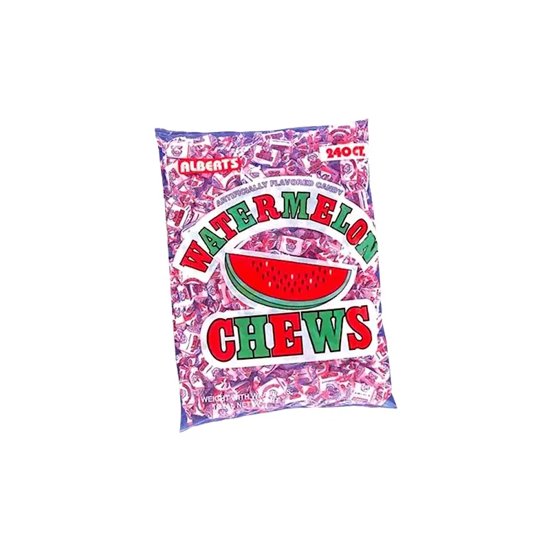 Albert's Watermelon Chews Candy - 240 Piece Bag