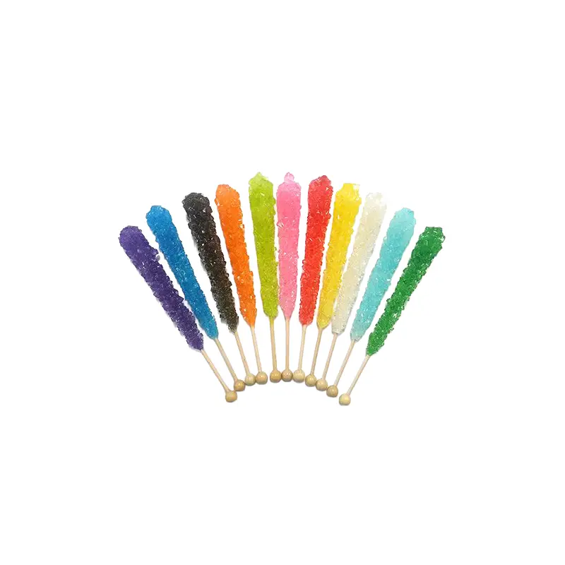 Assorted Rock Candy Crystal Sticks - Tub of 36