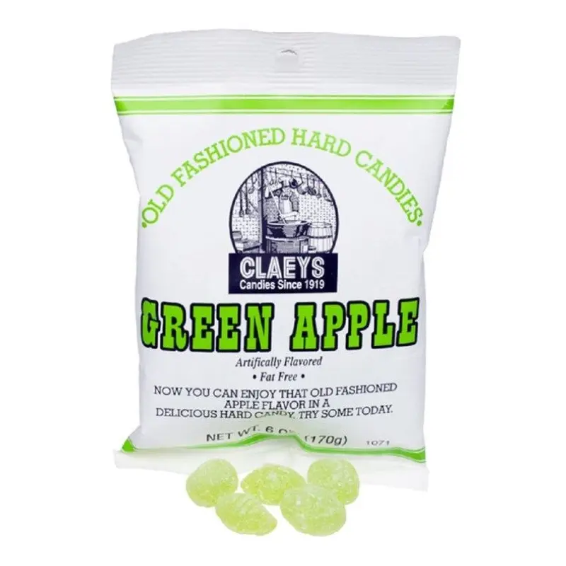 Claeys Green Apple Old Fashioned Hard Candies