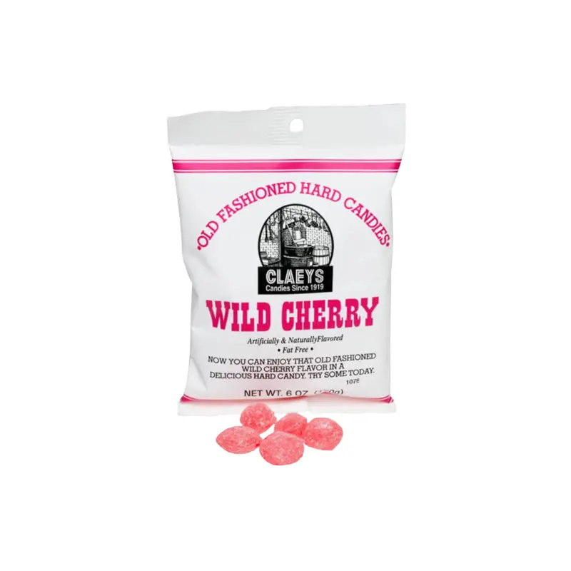 Claeys Wild Cherry Old Fashioned Hard Candies