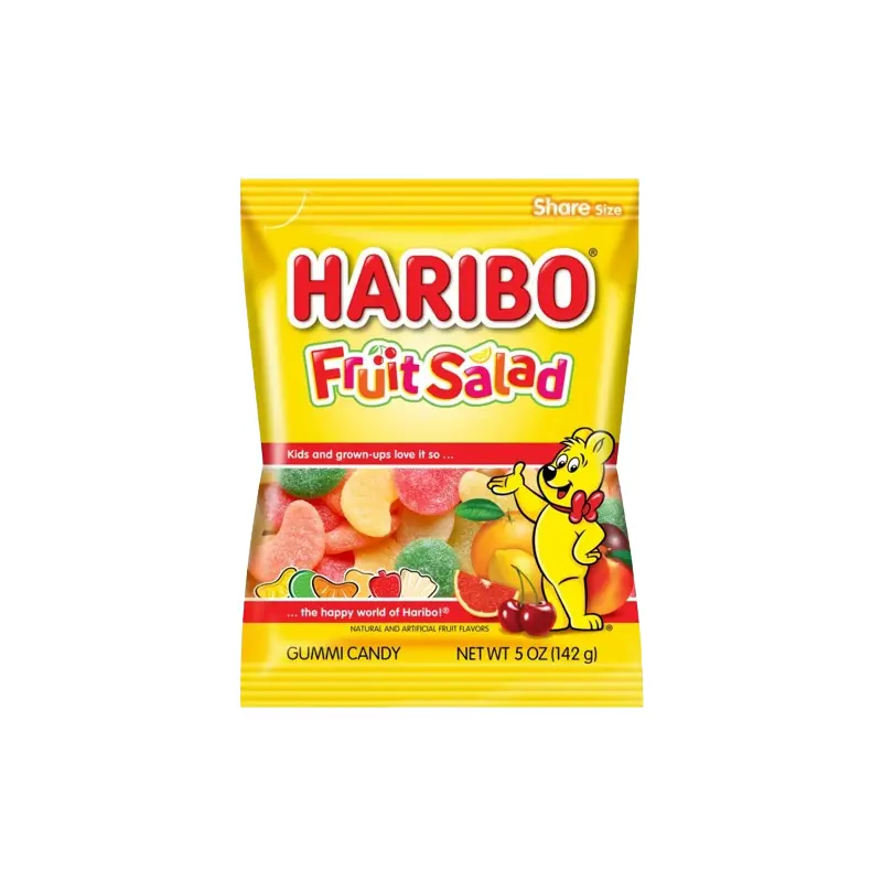Haribo Fruit Salad Gummi Candy - 5-oz. Peg Bag