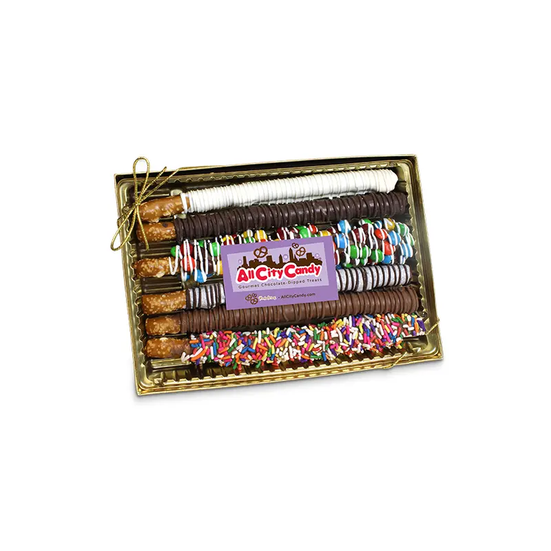 Hot Rods Chocolate Covered Pretzel Rods Gift Box  Gourmet Hand-Dipped Favorites