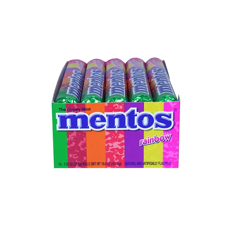 Mentos Rainbow Chewy Mints 1.32-oz. Roll