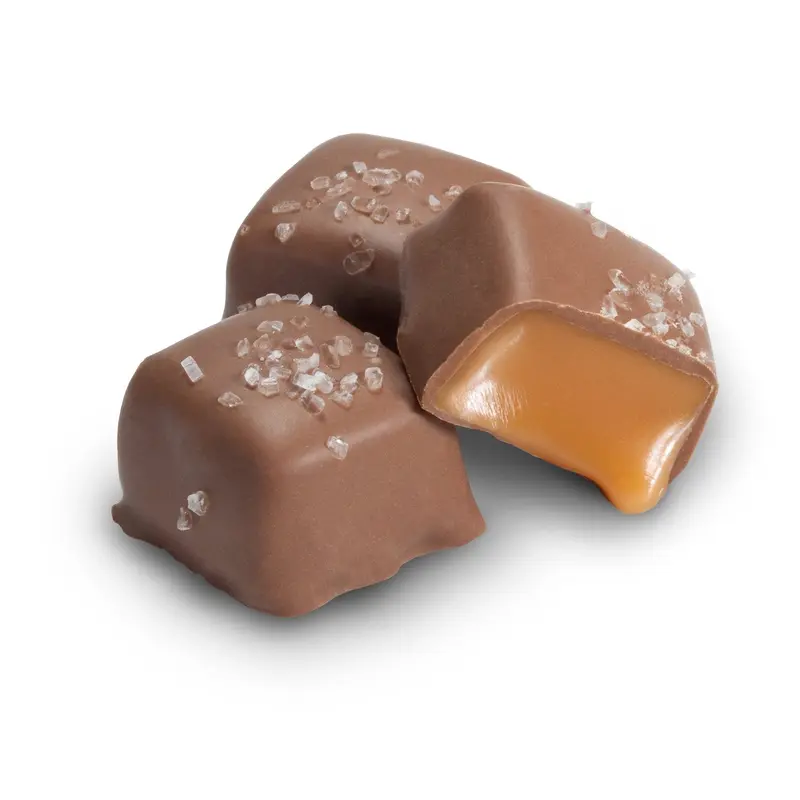 Milk Chocolate Sea Salt Caramels - 1 LB Box