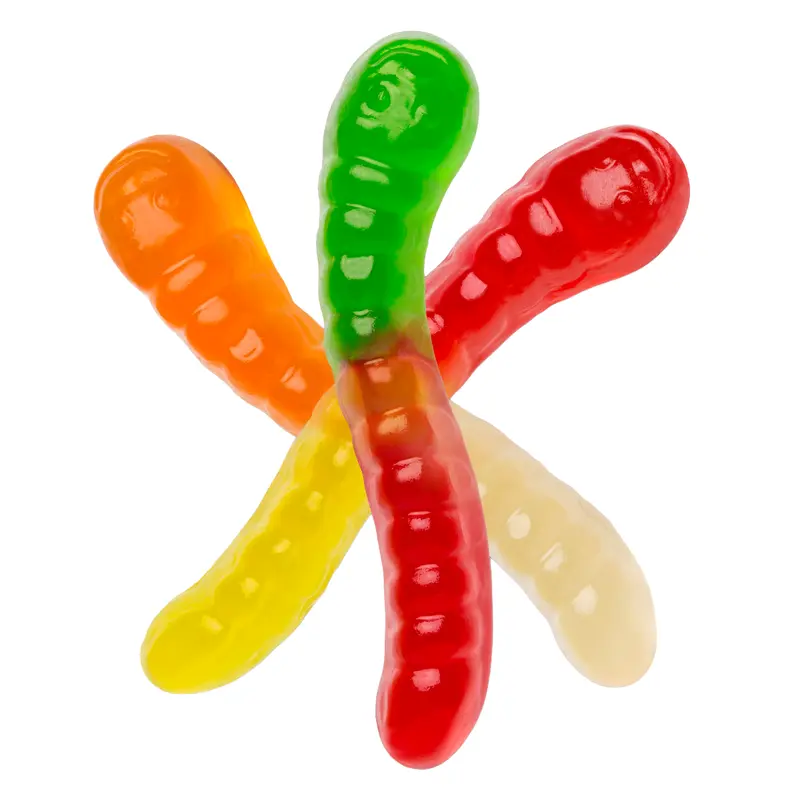 Mini Assorted Gummi Worms in Bulk