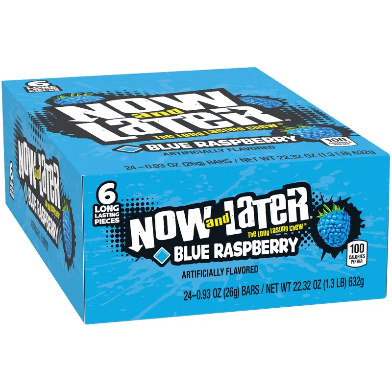 Now and Later Blue Raspberry Candy