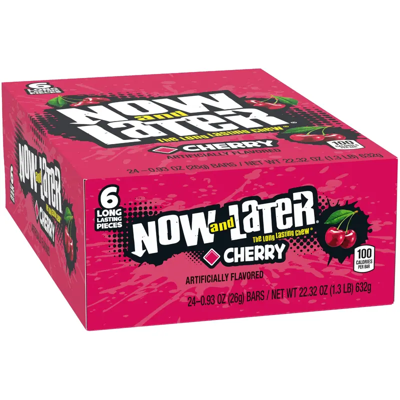 Now and Later Cherry Candy