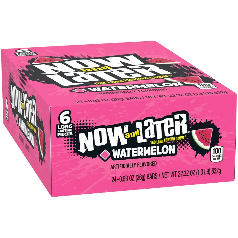 Now and Later Watermelon Candy