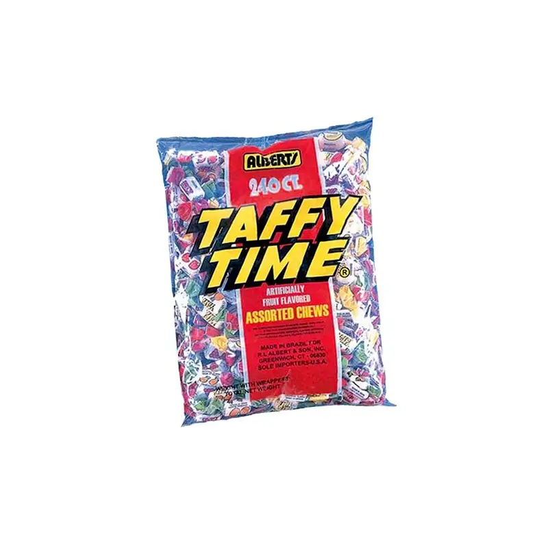 Taffy Time Assorted Chews Candy - 240 Piece Bag