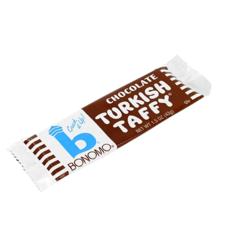 Bonomo Chocolate Turkish Taffy Candy Bar 1.5 oz.