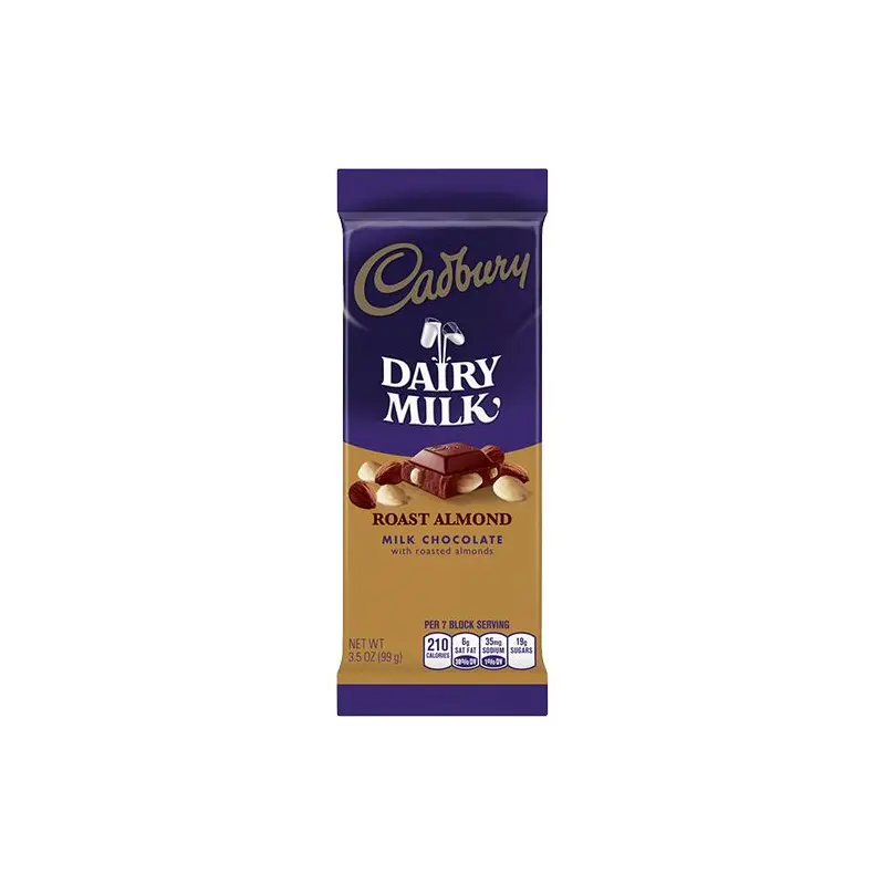 Cadbury Dairy Milk Roast Almond Milk Chocolate Bar 3.5 oz.