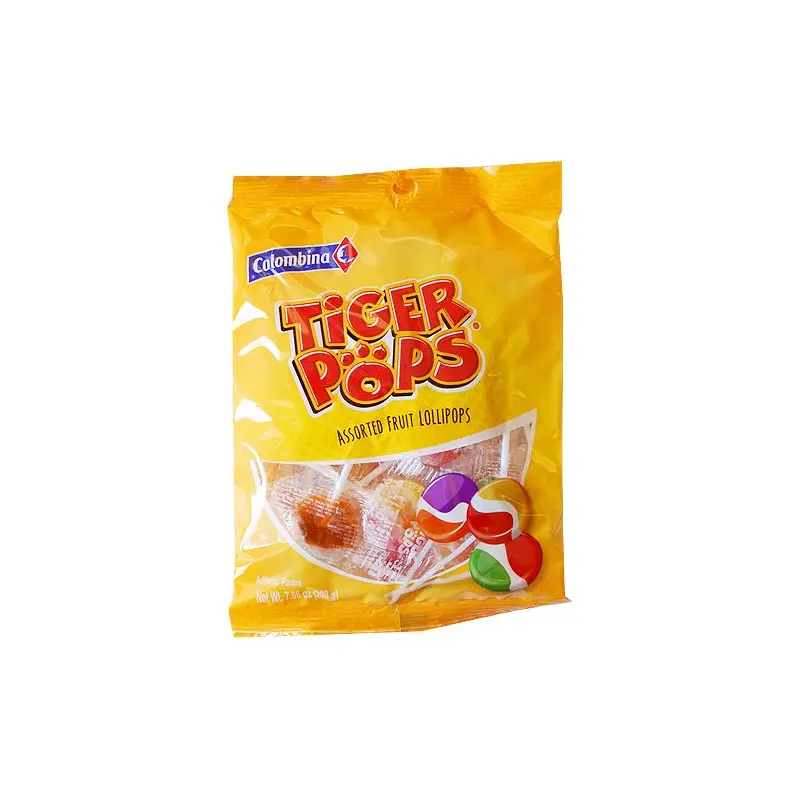 Colombina Tiger Pops Assorted Fruit Lollipops - 6-oz. Bag