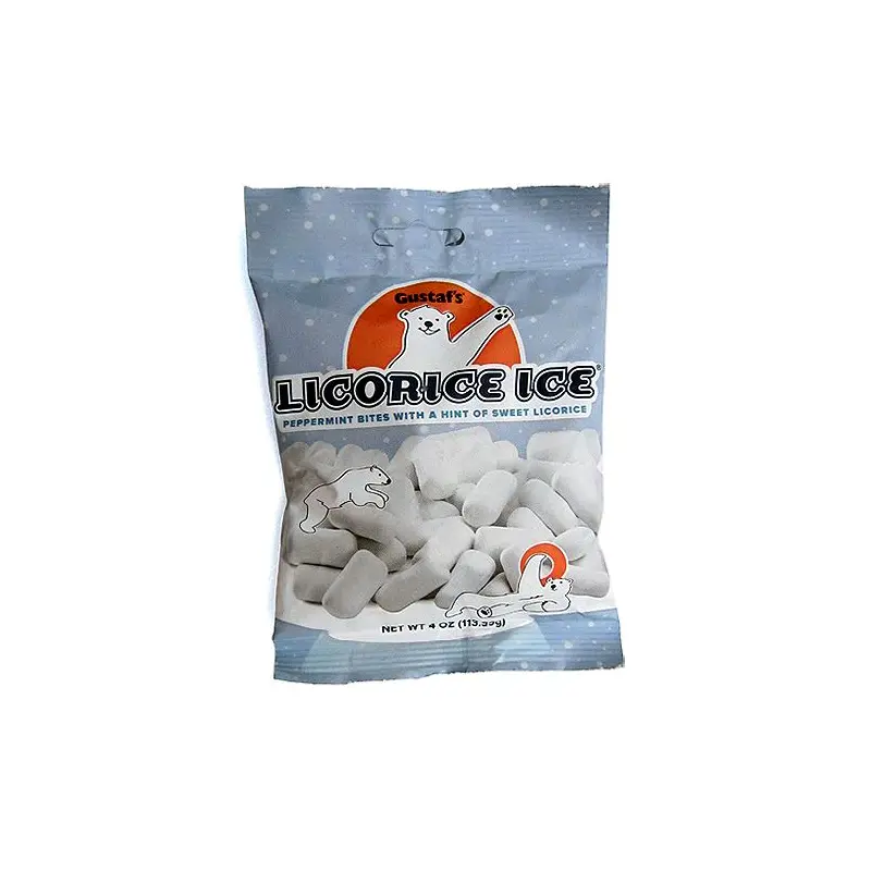 Gustaf's Licorice Ice Peppermint Bites - 4-oz. Bag