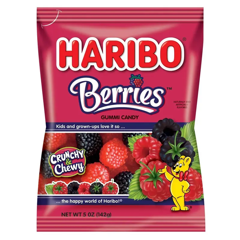 Haribo Berries Gummi Candy - 5-oz. Bag