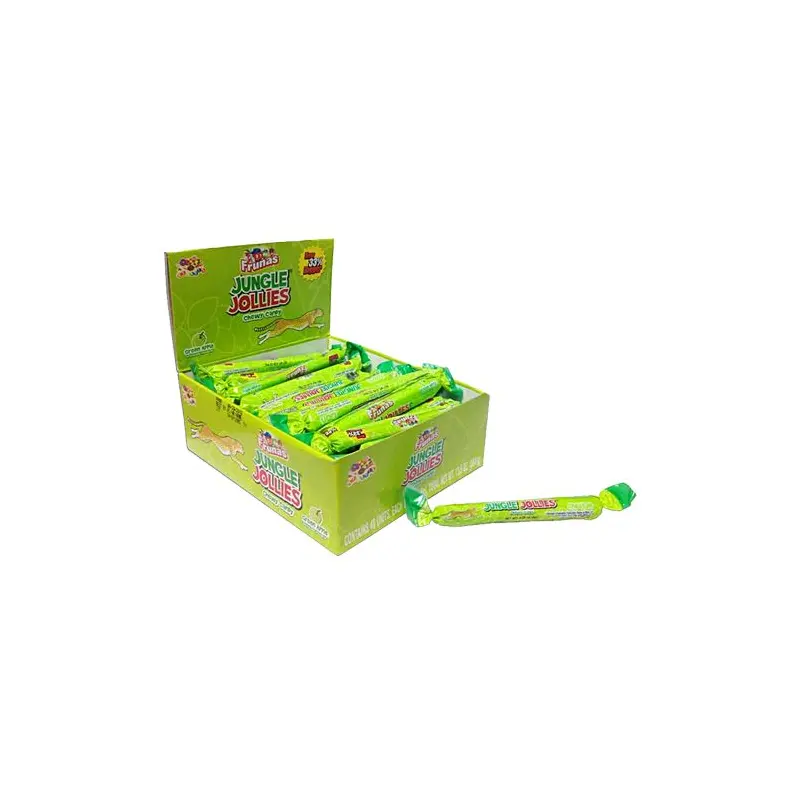 Jungle Jollies Green Apple Chewy Candy - 48 Piece Box