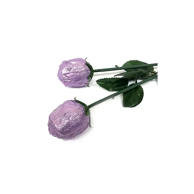 Lavender Foiled Belgian Chocolate Color Splash Roses