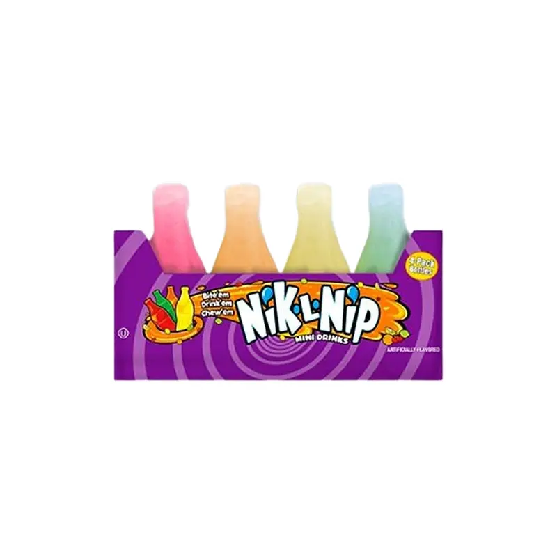 Nik-L-Nip Mini Drinks Wax Bottles 4-Pack