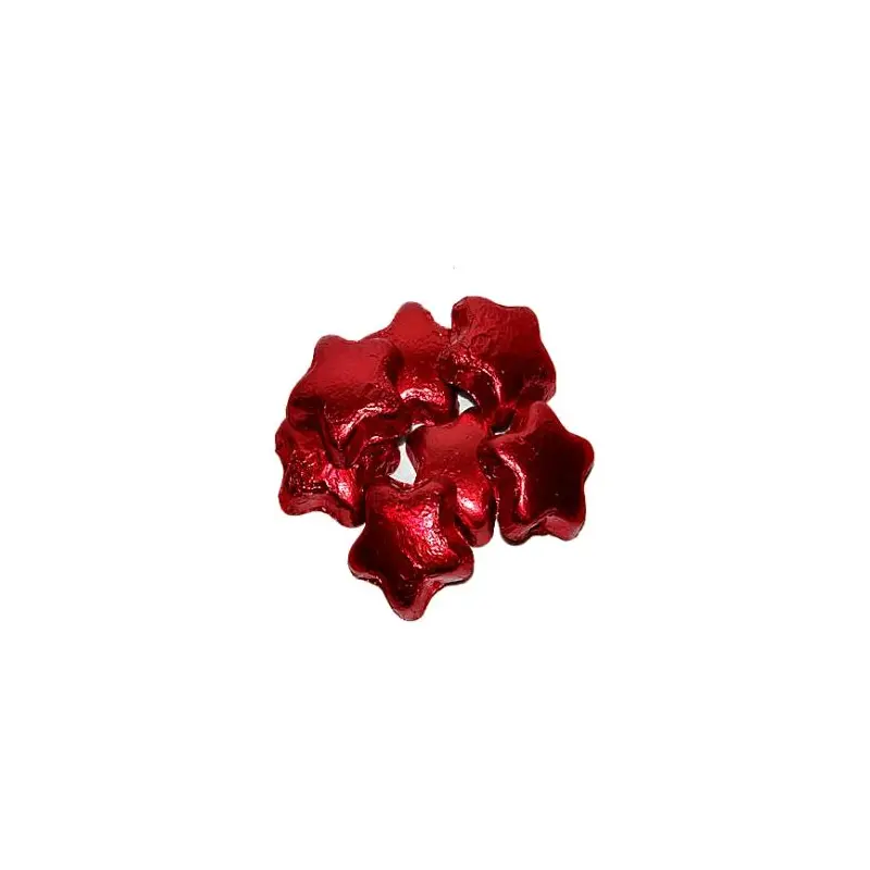 Red Foiled Milk Chocolate Stars - Bulk Bag