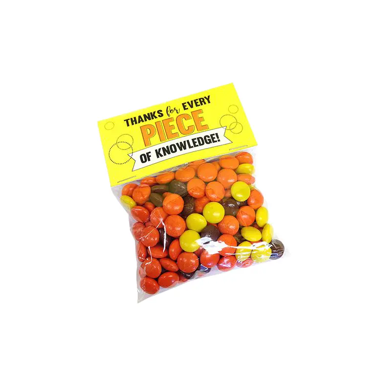 Reese's Pieces "Piece of Knowledge" Teacher Gift Bag