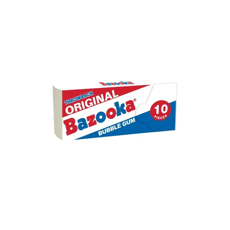 Bazooka Throwback Original Bubble Gum 10-piece Wallet Pack
