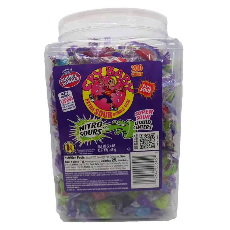 Cry Baby Nitro Sours - Tub of 200