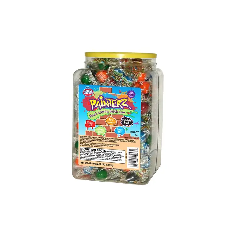 Dubble Bubble Painterz Mouth Coloring Bubble Gum - Tub of 240