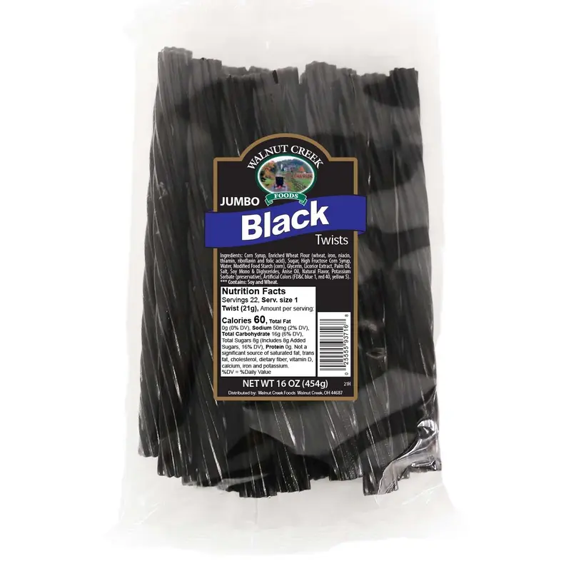 Walnut Creek Giant Black Licorice Twists - 16-oz. Bag