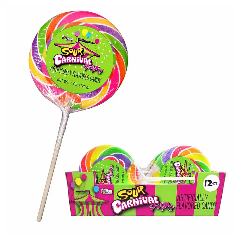Bee Giant Sour Carnival Pops 4.25 oz.